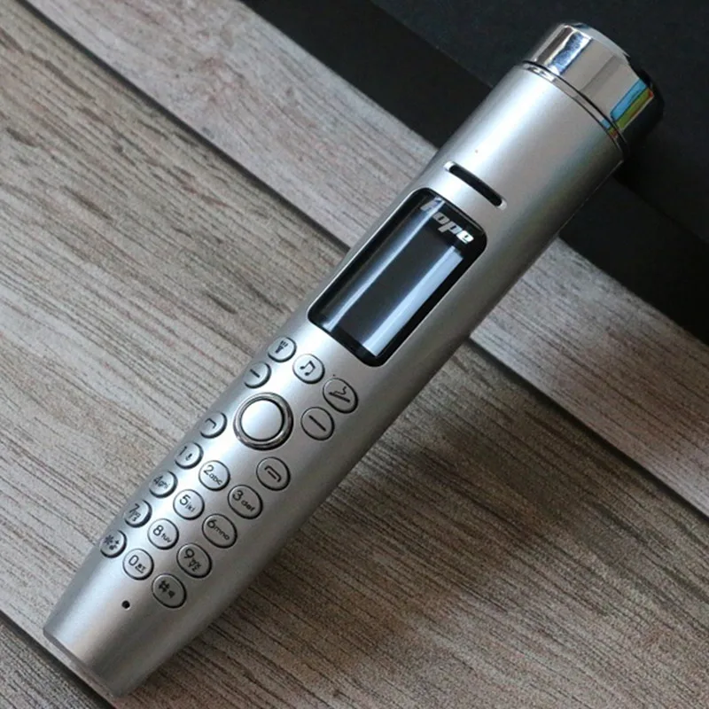 Гарнитура для мобильного телефона, bluetooth, набор номера, беспроводной аудио, sim, TF карта, MP3 плеер, записывающая ручка, миниатюрный фонарик, прикуриватель - Цвет: Серебристый