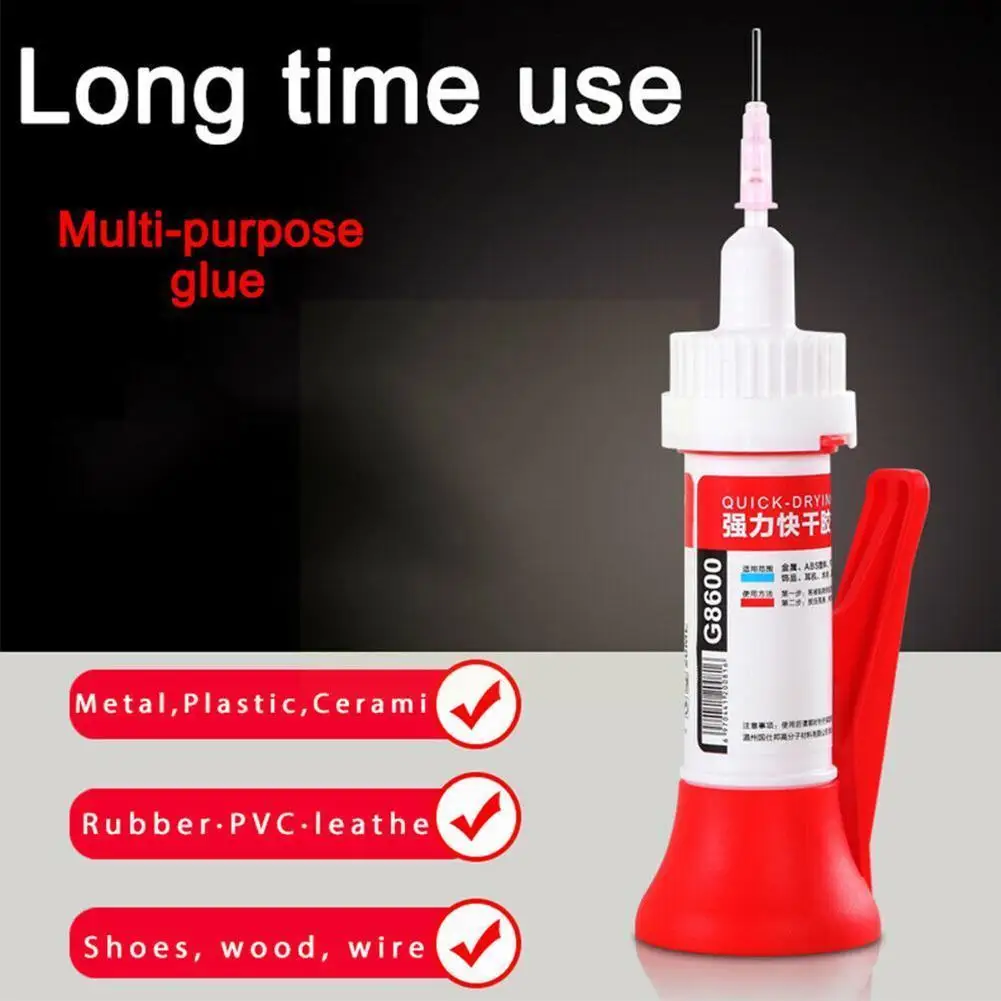 

Multipurpose Super Fast Dry Liquid Trnsparent Glue Strong Glass Tool With 20ml Accessories Needles For Metal Acrylic 3 Adhe R0a0