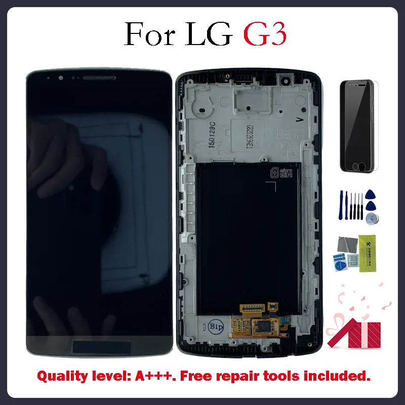 

5.5" Original for LG G3 LCD Display Touch Screen Digitizer Assembly with Frame for LG G3 Display D850 D851 D855 Screen Replace