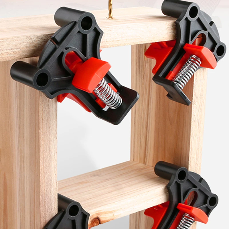 

4Pcs Multi-angle Corner Clamp Kits for Woodworking 60/90/120 Degree Adjustable Swing Corner Fixing Clips Single Handle Carpenter