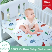 12060cm baby fitted sheet for newborns cotton soft crib bed sheet for children mattress cover protector allow custom make