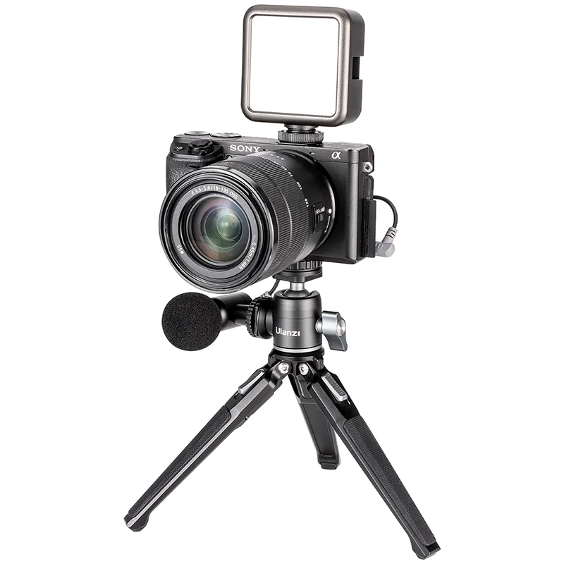 

Ulanzi MT-37 Smartphone Tripod Mini Tripod Monopod Stand Base for DSLR SLR Camera Gopro Phone Mount Metal Tabletop Tripode