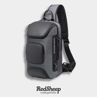 2021 men s anti theft chest sling bag cross body shoulder waterproof usb charging casual outdoor leisure multifunction backpack