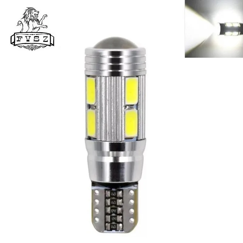1 шт. T10 светодиодный W5W 194 168 5630 10SMD автомобильная лампа CAN-шина высокой мощности