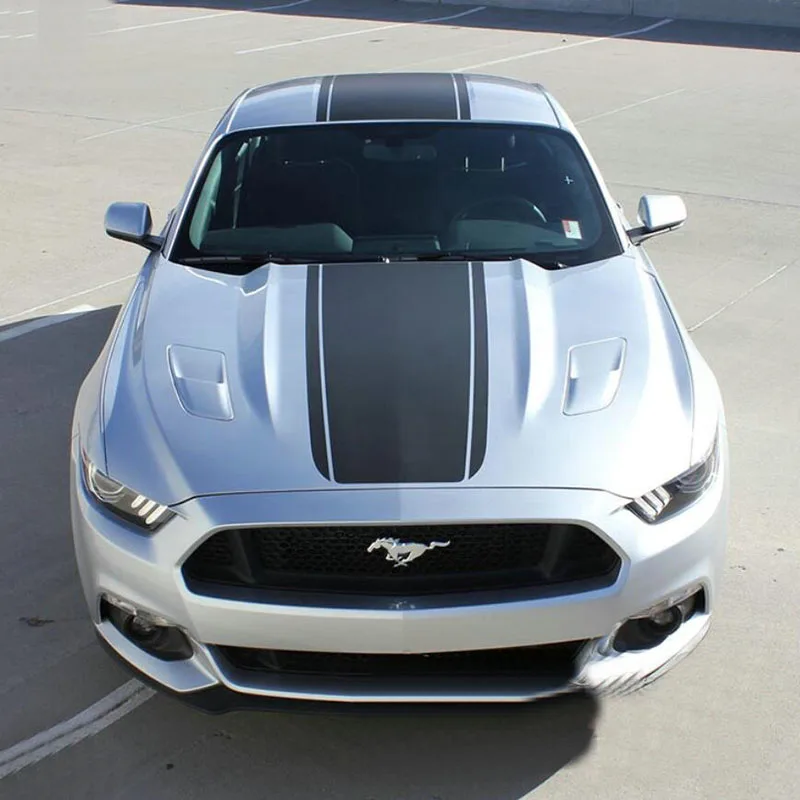 Автомобильные гонки большой передний капюшон и крыша задние полосы наклейки