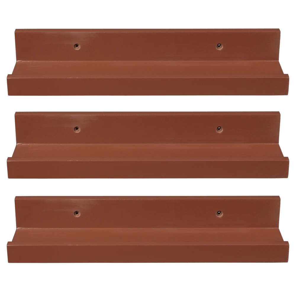 

Portable and Easy To Assemble and Add Environmental Color and Floating Wall and Brown MDF Wood Laminated Gift Shelf
