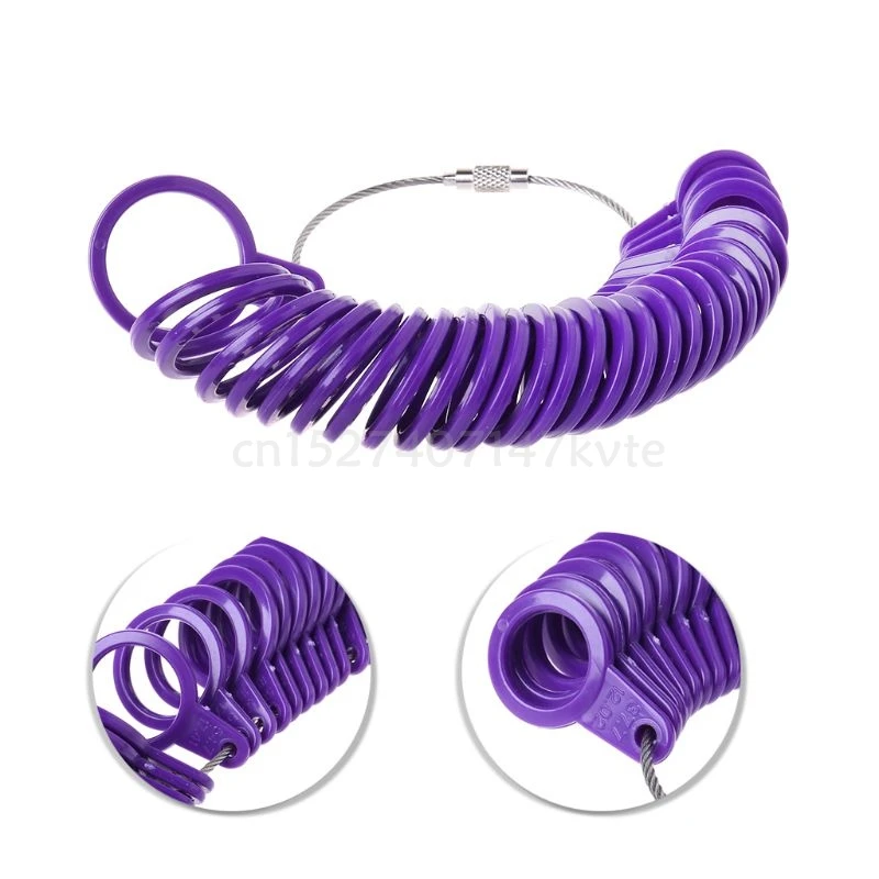 Высококачественная пластиковая оправка для кольца размер измерительный