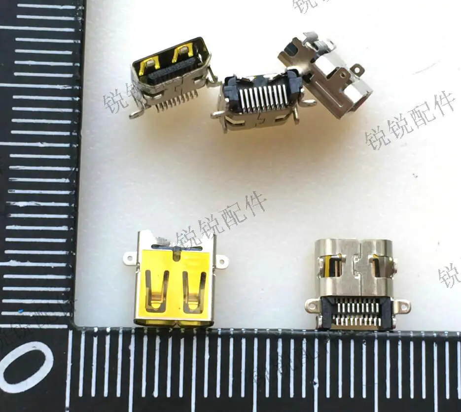 100pcs New Micro HDMI D TYPE Mother Base 19P front plug rear paste HD interface mini connector | Электроника