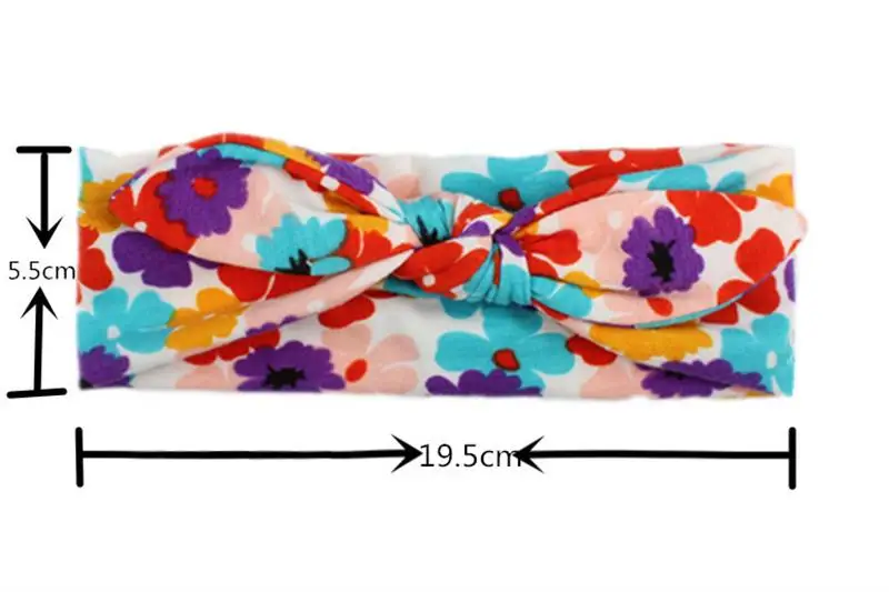 Детская лента для волос с узелком и принтом простые богемные модные аксессуары |