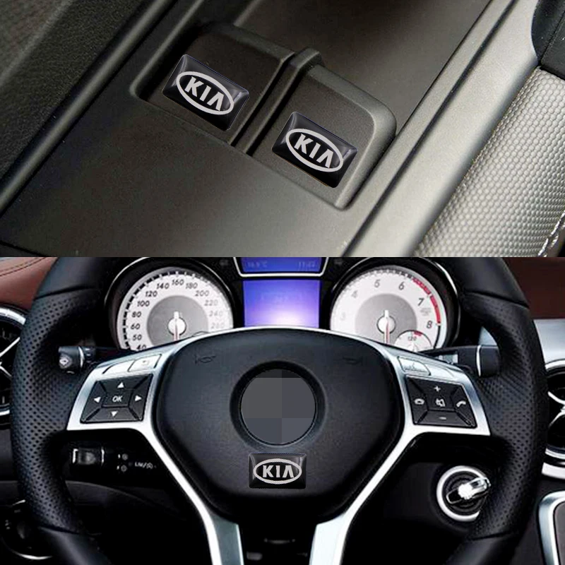 10x50x100 шт. для Kia Ceed Rio Sportage K3 K4 K5 Автомобильный интерьер руль маленькая наклейка
