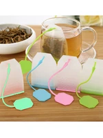 6pcs bag style silicone tea strainer herbal spice infuser filter diffuser kitchen coffee tea tools kitchen accessories