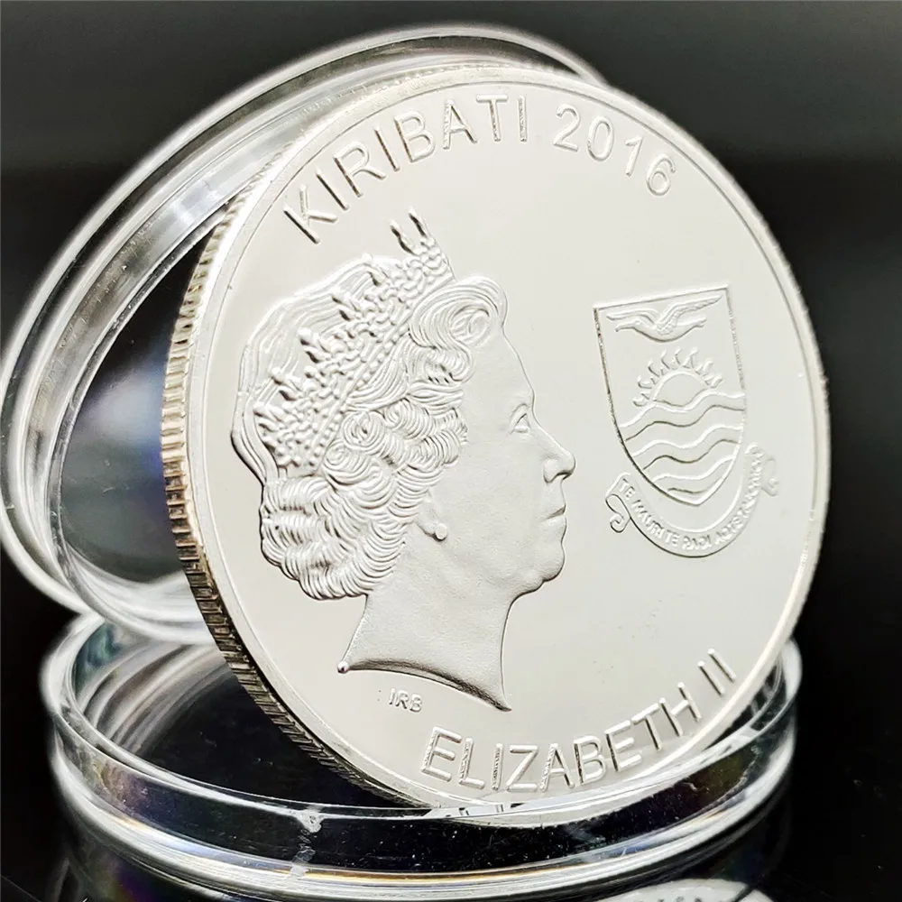 

Halloween Culture Commemorative Coins Grim Reaper Pattern Collectible Silver Plated Souvenir Colorful Printed Collection Gift