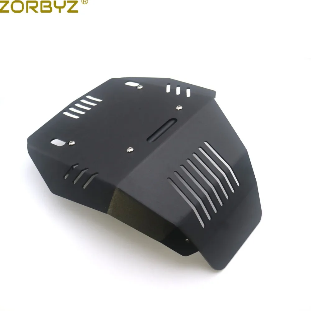 ZORBYZ мотоциклетная черная/Серебристая Защитная крышка двигателя Bash Guard Sump Plate для Benelli TRK502 TRK502X