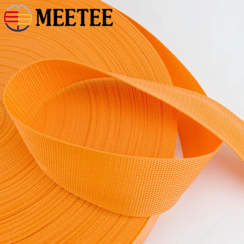 Meetee 5 метров 50 мм полиэстер нейлон PP тесьма лента для обвязки плетеный мешок
