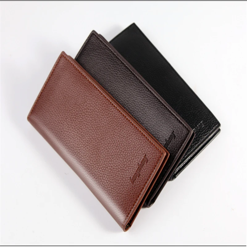 

Lkeep PU Leather Wallet Male Slim Men's Luxury Long Zipper Clutch Black Card Slot Money Bag Male Purse