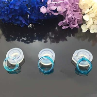 hole rings mold handmade diy making ring jewelry silicone mold crystal epoxy mould epoxy resin for jewelry making findings 5pcs