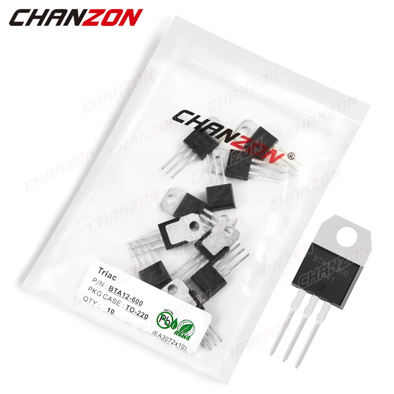 

10 шт. BTA12-600-220 BTA12 Triac SCR Транзистор биполярный плоскостной Биполярный Транзистор Триод трубки fetы контрольный тиристорный 12A 600 в Интегральные...