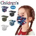 Одноразовая маска для лица для мальчиков дышащая маска для рта Тканевые Маски для защиты детей Хэллоуин маска для детей