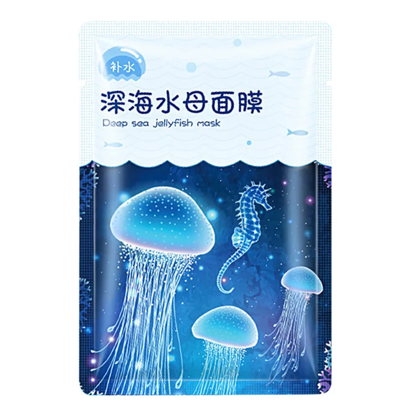 Jellyfish 1 шт. увлажняющая маска для лица с глубоководной эссенцией маска для удаления черных точек увлажняющая маска для лица маска для ухода за кожей - Цвет: Jellyfish