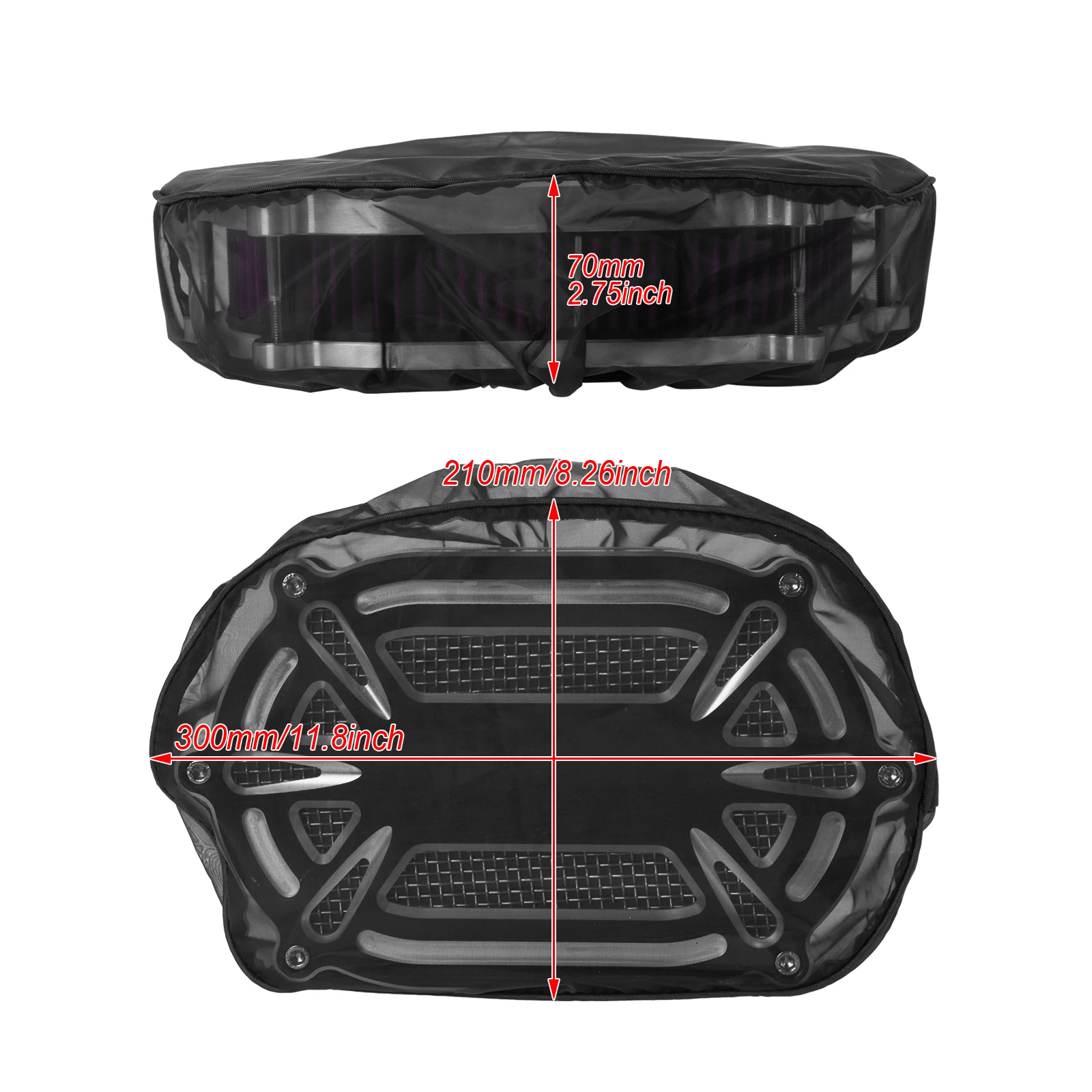 Мотоциклетный воздухоочиститель защитный чехол от дождя водонепроницаемый