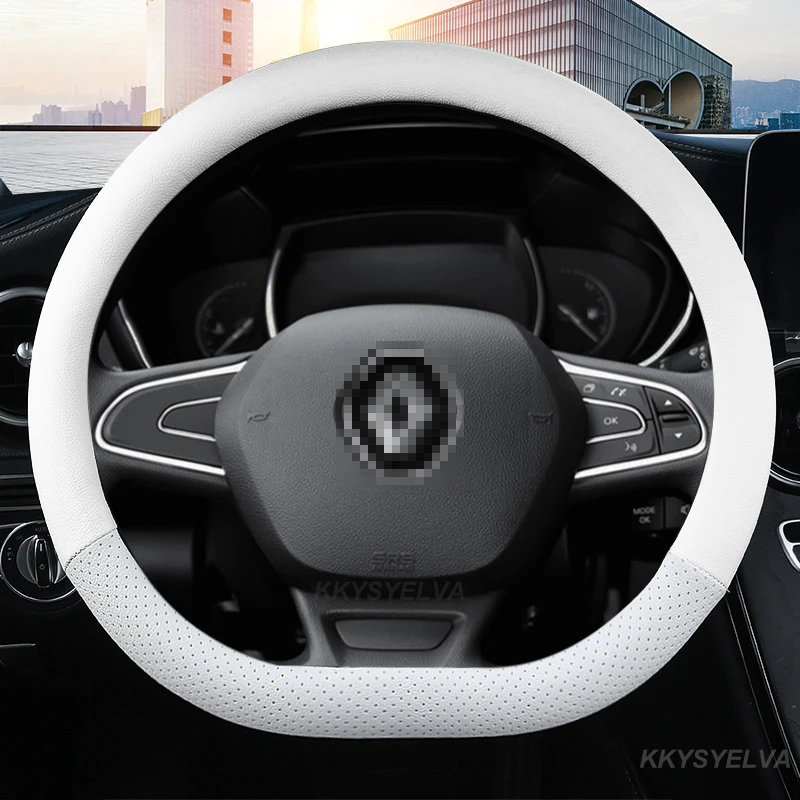 

Кожаный чехол на руль автомобиля для Renault Clio Fluence Megane Laguna Talisman Captur Kadjar Kaptur Koleos Scenic Espace