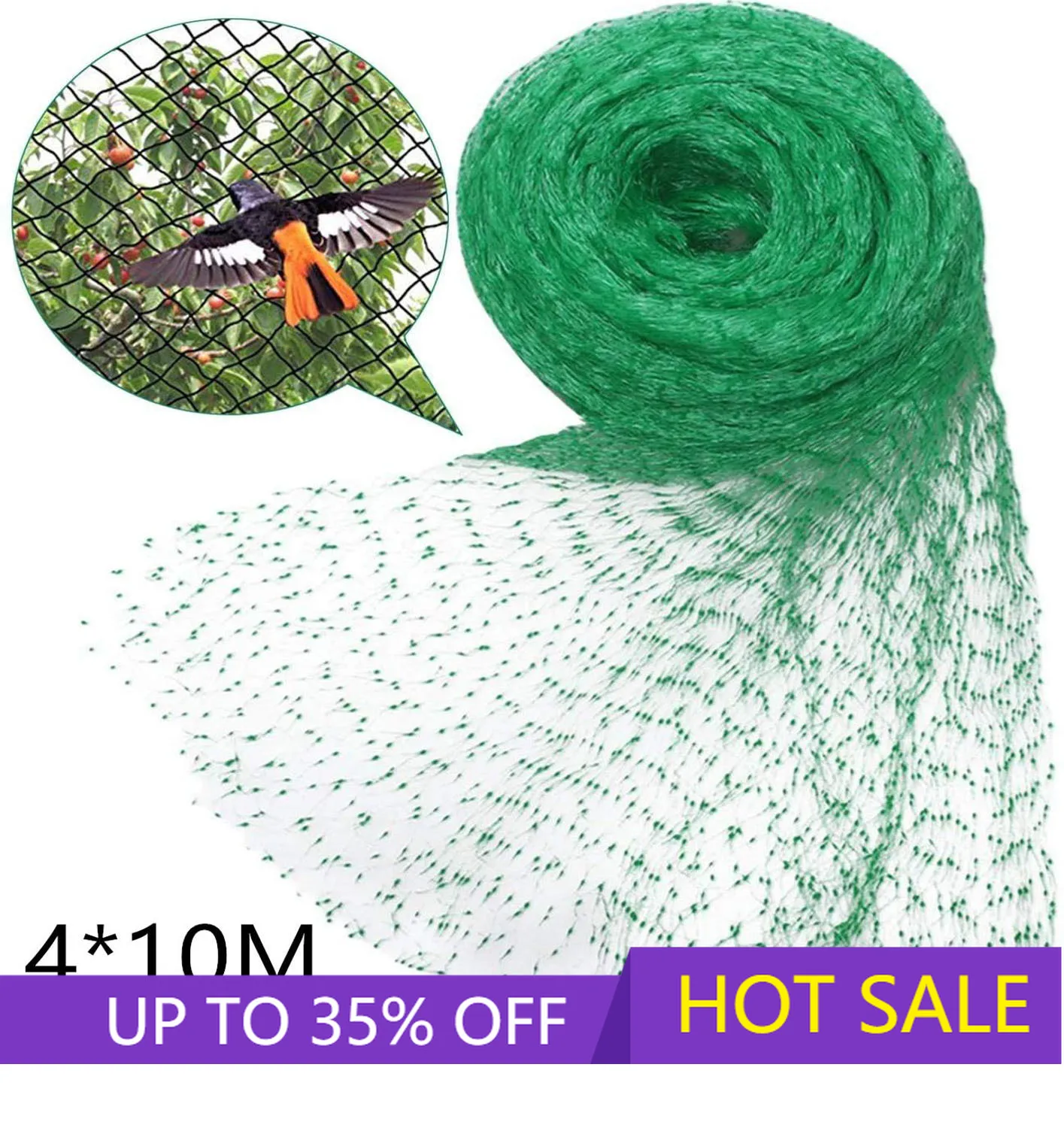 

Anti Birds Net Catcher Bird Trap Net Pond Fishing Nets Protect Crops Fruit Tree Vegetables Garden Plant Mesh Pest Control