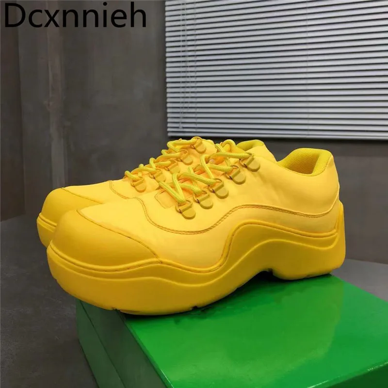 

Autumn Winter New Thick Sole Climbing Shoes Women Round Toe Casual Shoes Woman Lace Up Flat Woman Running Shoes For Female 2021