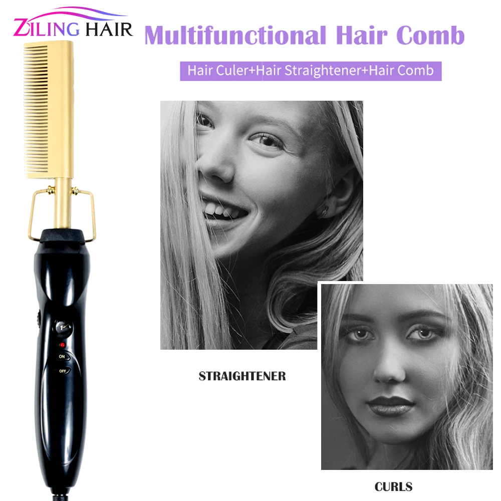 Профессиональная сухая и влажная щетка для волос выпрямитель расческа