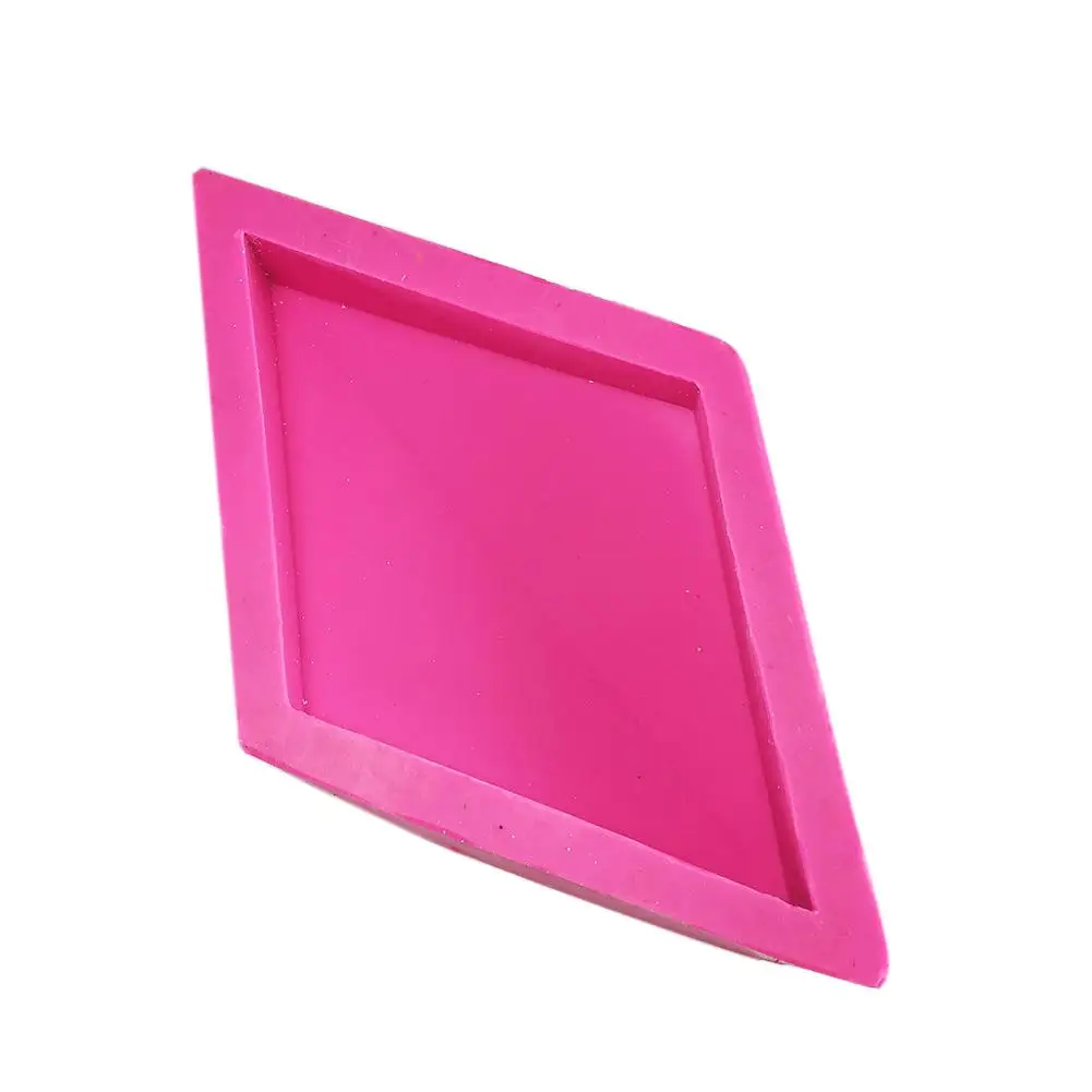 Силиконовая форма ромбовидная цементная настенная плитка украшение цветочный