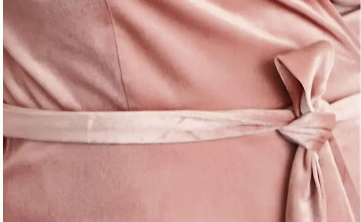 

Plus size Long Velvet Dress Women 4XL Winter Sexy V Neck Rufffle Party Dress Long Sleeve Large Size Lady Pink Party Wrap Vestido
