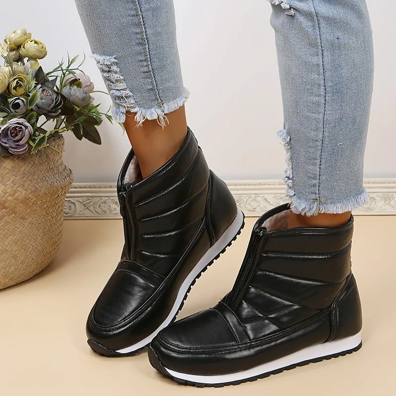 

Women Boots Waterproof Women Shoes Plush Warm Snow Boots Women Winter Boot Female Winter Booties Women's Boots Plus size 43