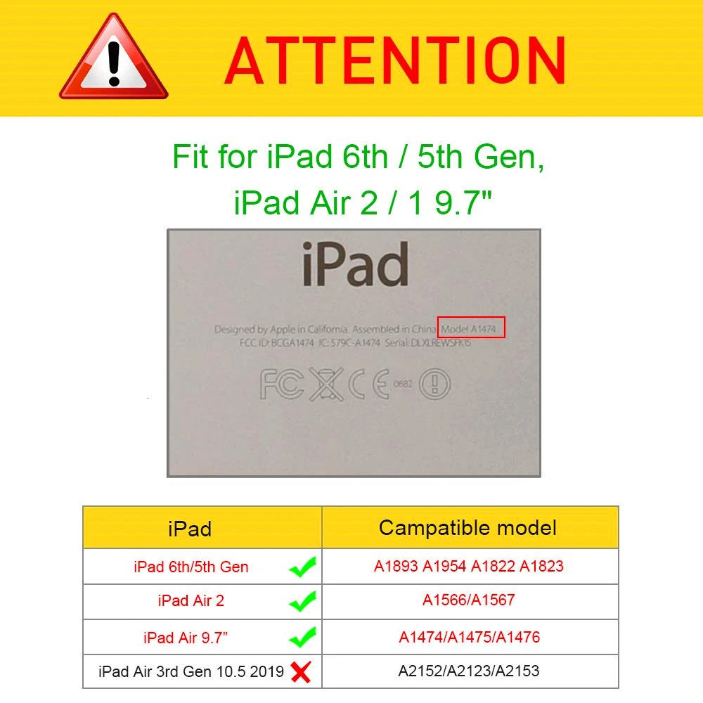Вращающийся на 360 градусов чехол-подставка для IPad 9,7 IPad Air 1/2 чехол из искусственной кожи чехол-книжка для IPad 6/5 поколения
