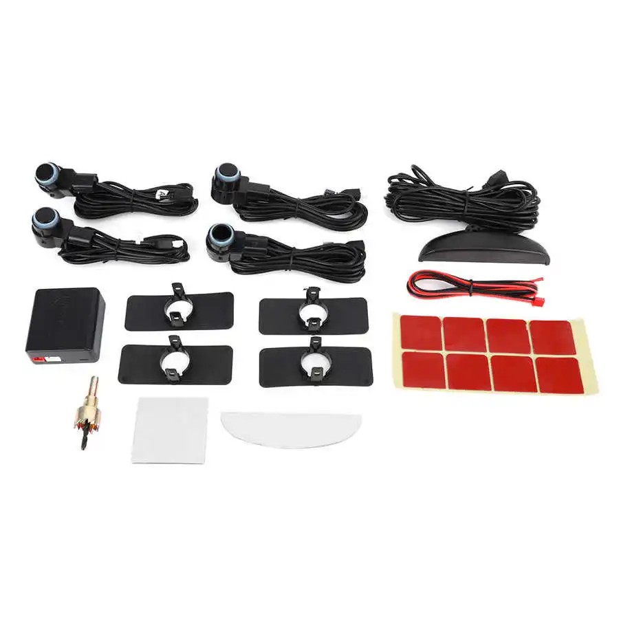 Автомобильная интеллектуальная парковочная радар система оповещения комплект 4