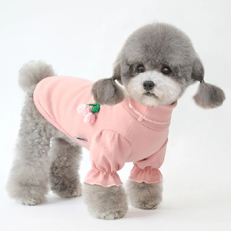 

Cotton Dog Clothes Luxury Fashion Pet Dog T-shirt For Small Dogs Winter Cute Pajamas Puppy Home Clothing Chihuahua Shih Tzu Coat