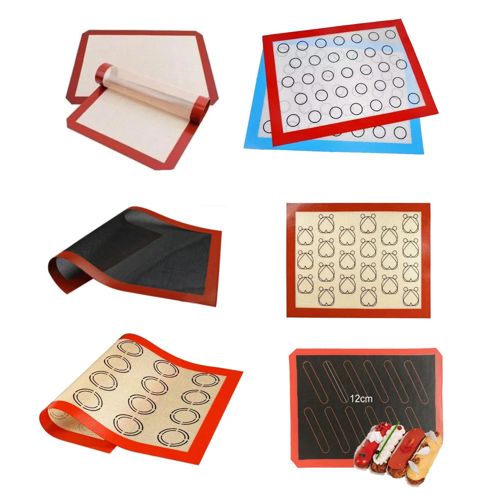 Антипригарная выпечка пирожных макарон коврик Силиконовое одеяло кухонные