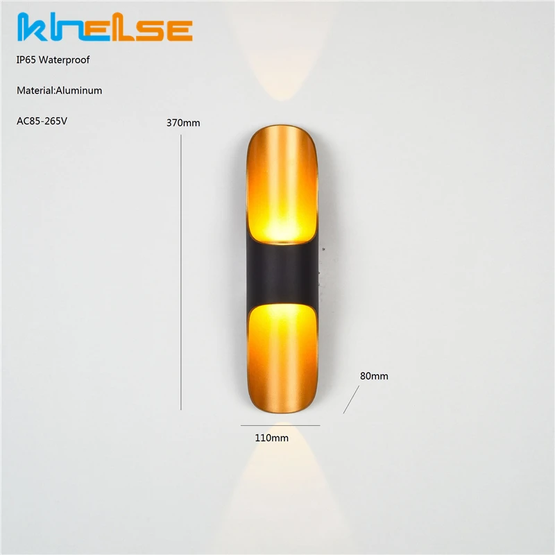 Современный наружный светодиодный настенный светильник водонепроницаемый для