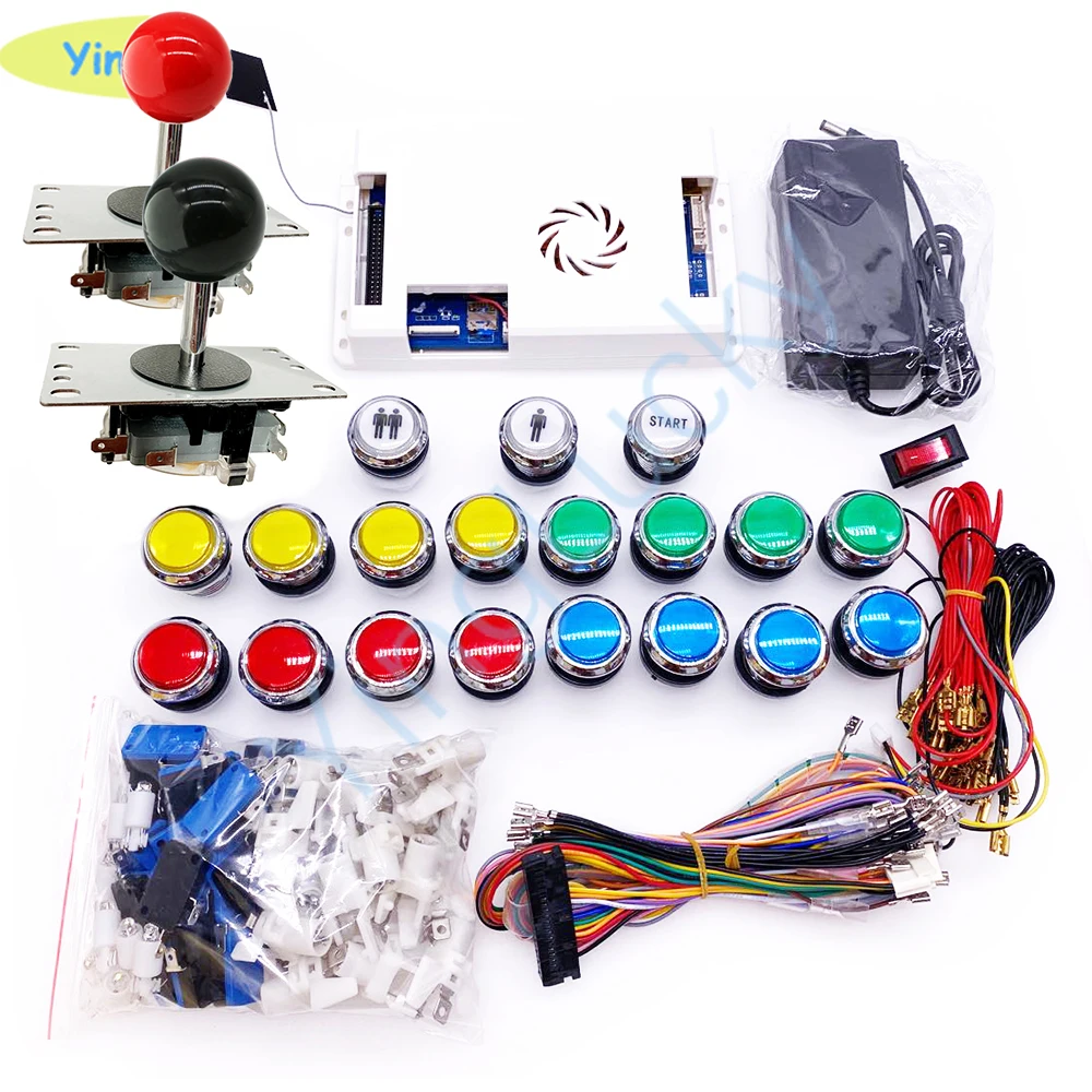 DIY аркадный набор с 3d 4018 в 1 wifi плата светодиодная аркадная Кнопка копия sanwa