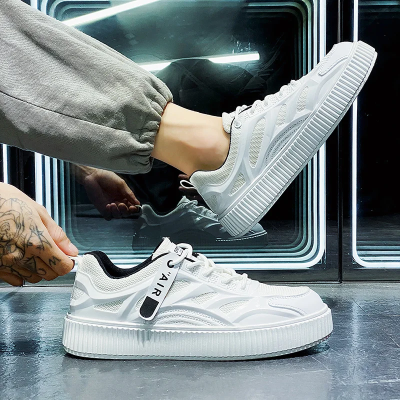 

Designer 2021 New Summer Men's Shoes Fashion Trend Joker Leisure Breathable Thin Young Men's Board Shoes Small White Tide Shoes