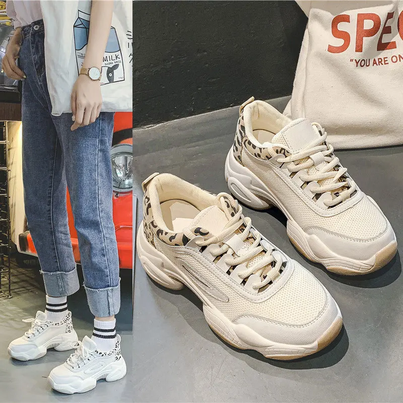 Обувь для папы с леопардовым принтом модель 2019 года сезон лето осень дикие