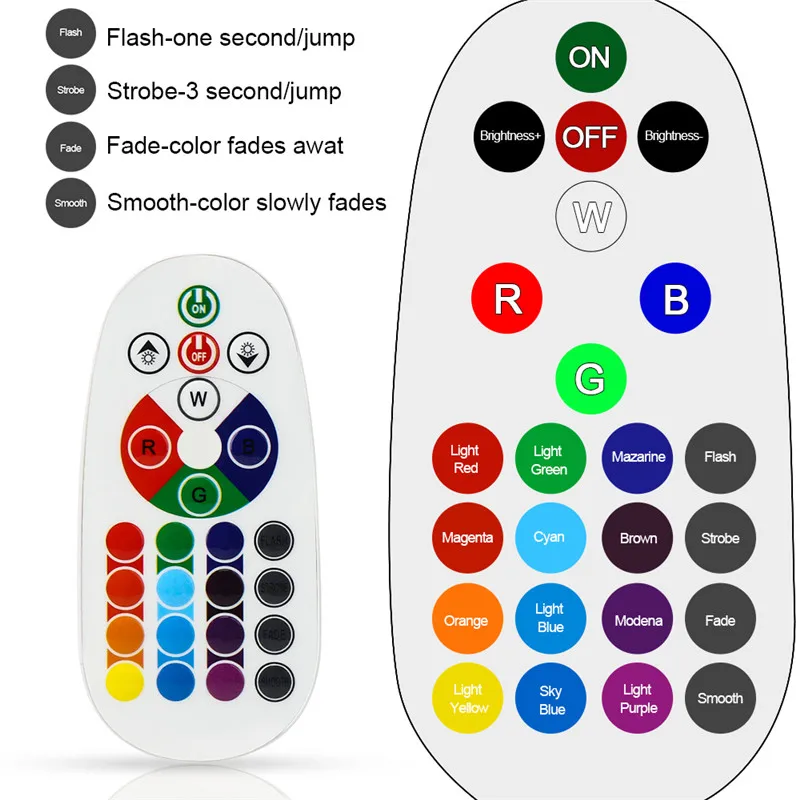 Светодиодная лампа RGB 5 Вт волшебная с регулируемой яркостью E27 B22 сменные цвета