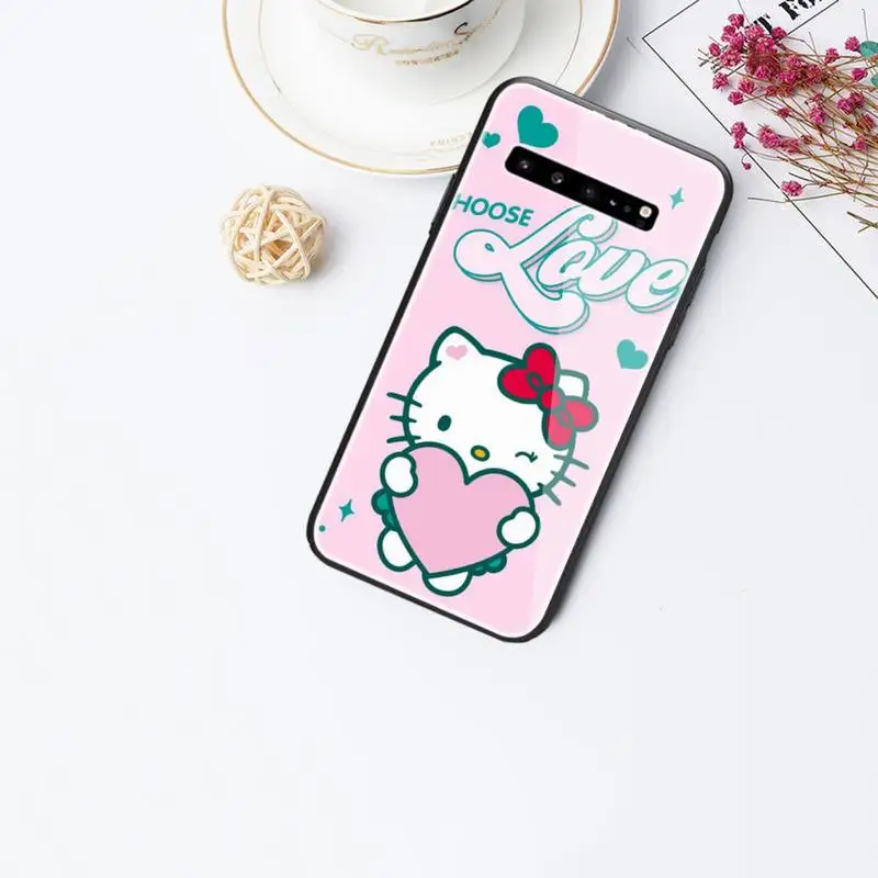 

0 Soft Cartoon Cat Cover Kitties Cute Phone Cases Tempered Glass For Samsung S6 7 8 9 10 20 Plus Ultra Note8 9 10 10pro