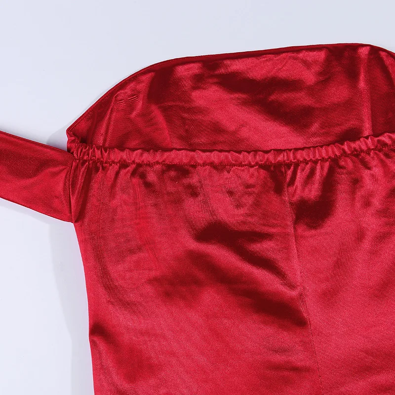 2019 New Slim Fit Backpack Hip Skirt Dress Female Satin Word Shoulder Lace European And American Fashion Temperament | Женская одежда