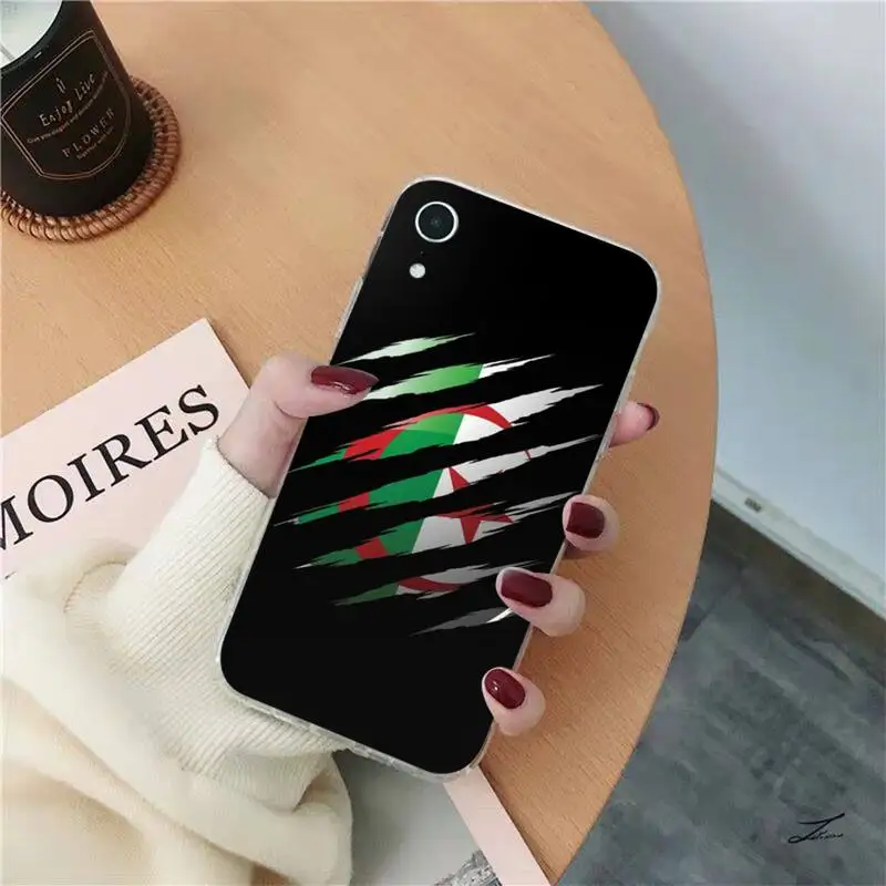 Чехол для телефона с флагом Алжира и паспортом iPhone 13 11 12 pro XS MAX 8 7 6 6S Plus X 5S SE 2020 XR