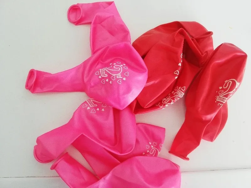 Детский воздушный шар с 2 летним принтом из латекса праздничные украшения шаров