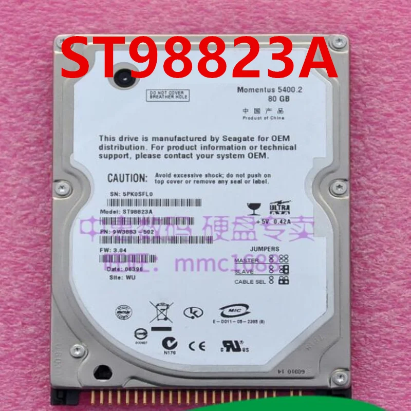    HDD  Seagate 80  2, 5  8  IDE 5400 /   HDD  ST98823A