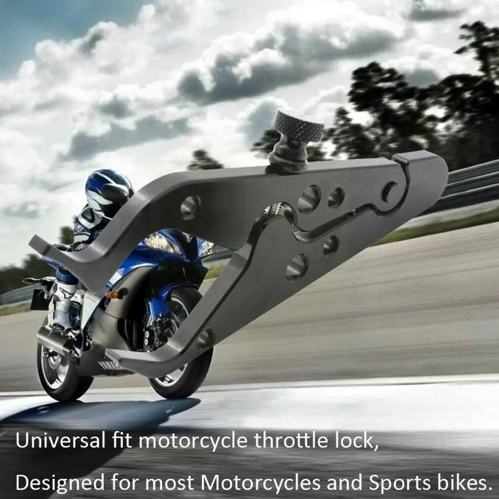 

New High Quality Universal CNC Motorcycle Cruise Control Stress Black Grip Relieve Throttle Assist Durable Retainer Lock R7W9