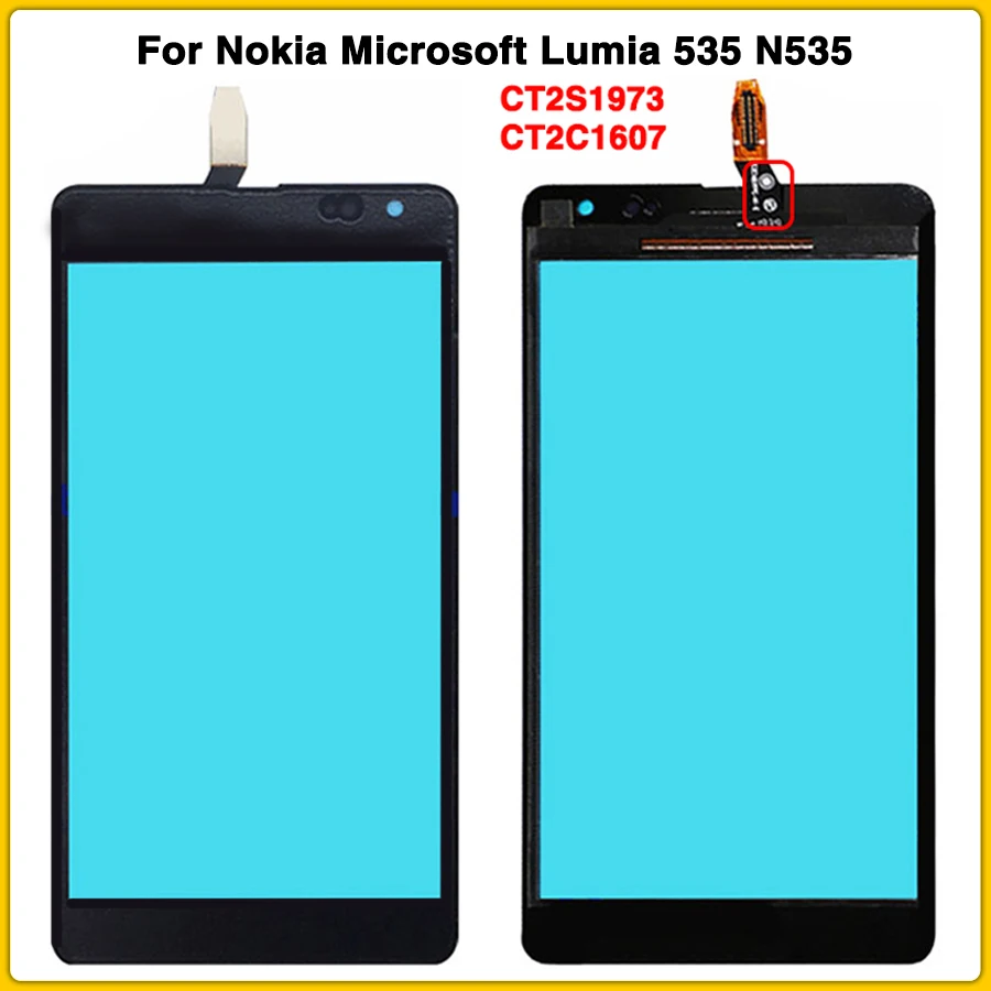 n535 сенсорный экран для Nokia microsoft Lumia 535 N535 ct2s247/ CT2C1607 сенсорный экран панель дигитайзер сенсор переднее стекло
