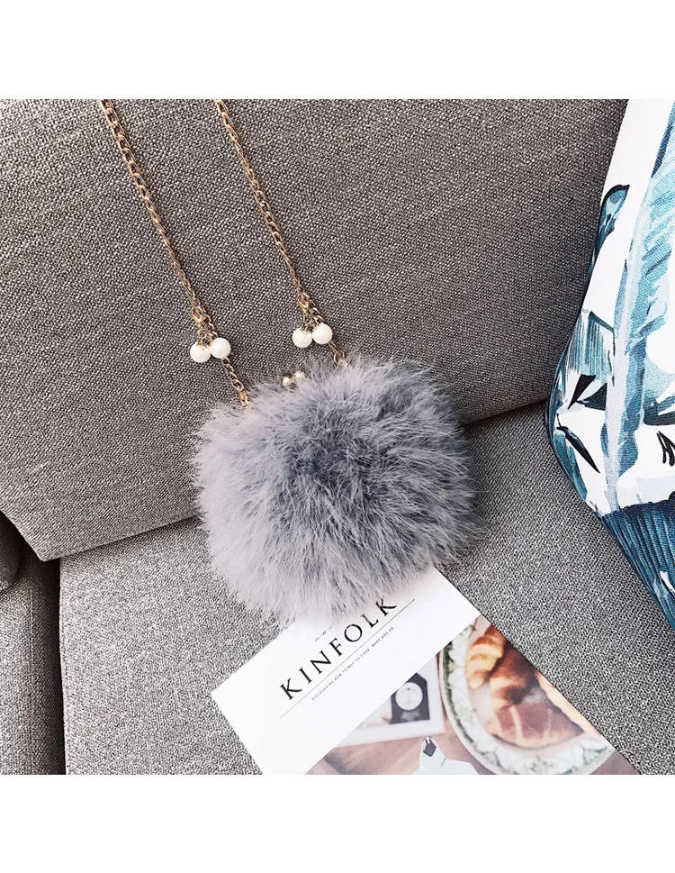 Luxury Designer Fur Purse Women Ostrich Feathers Evening Party Bag Famous Brand Handbag Fall Winter Party Day Cluthes Drop Ship