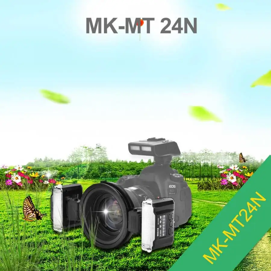 Новинка беспроводная двойная вспышка Meike триггер Speedlite для макросъемки камеры Nikon
