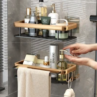 luxury bathroom shelves no drill shelf with hooks shower caddy storage rack shampoo holder toilet organizer bathroom accessories